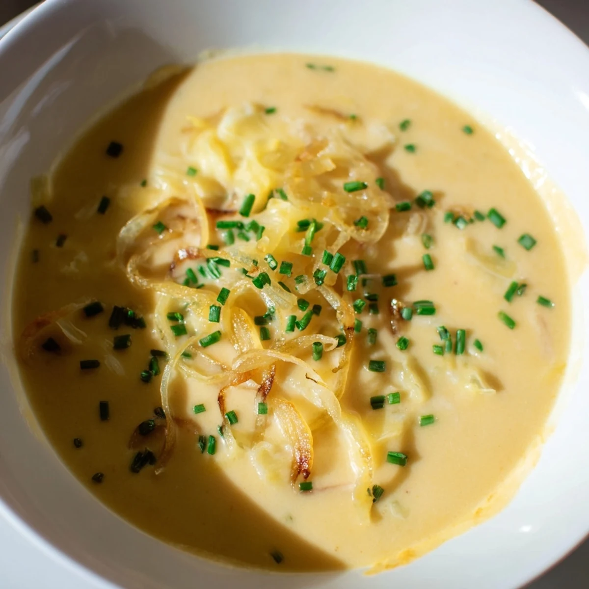 Deutsche Käse Zwiebel Suppe