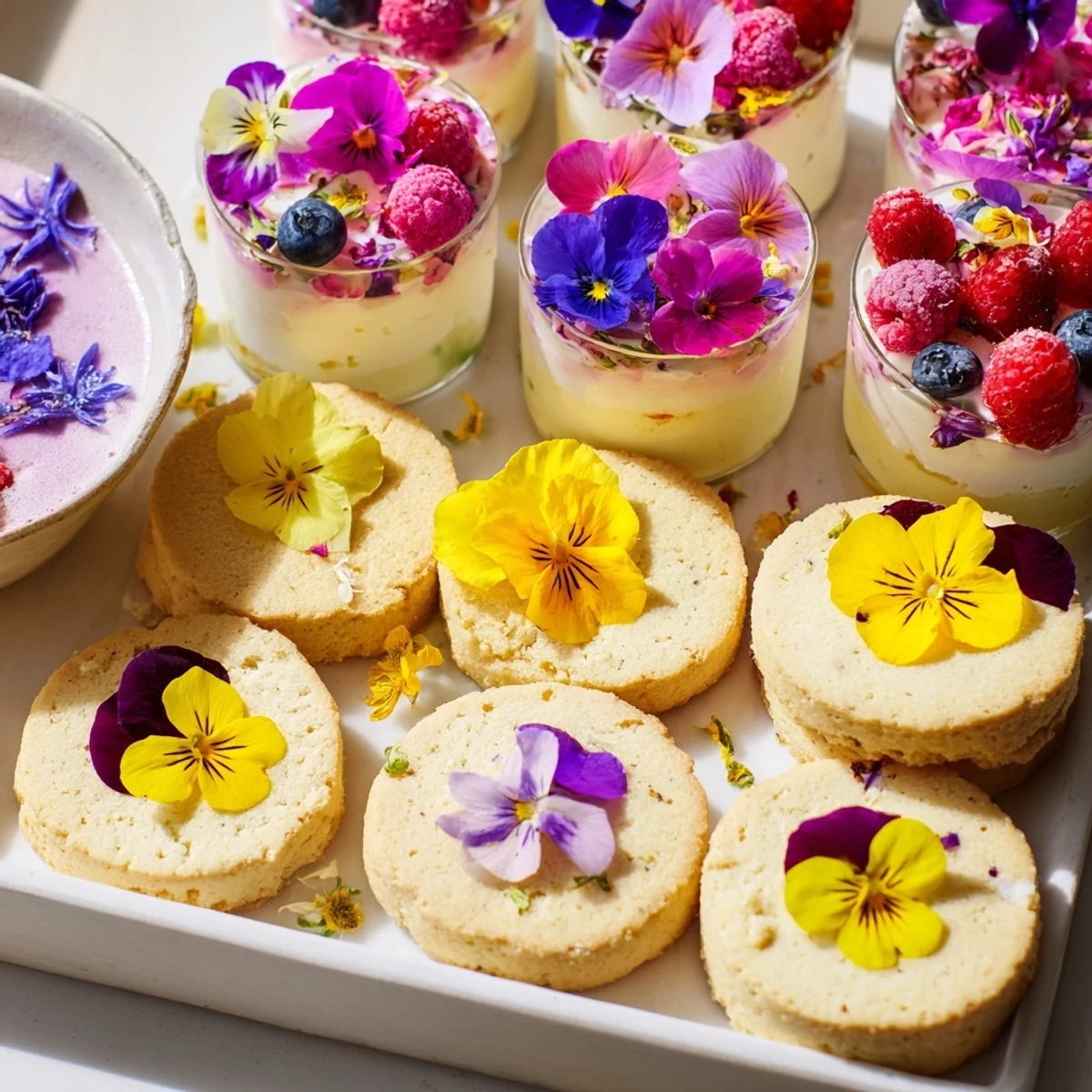 Spring Blumen Dessert Vielfalt