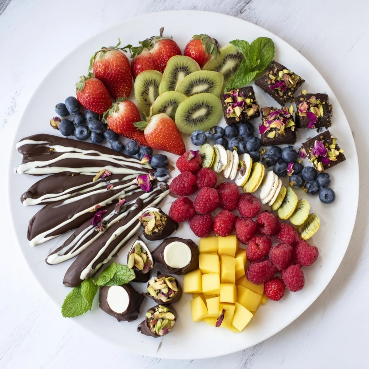 Süße Dessert Dekoration elegant