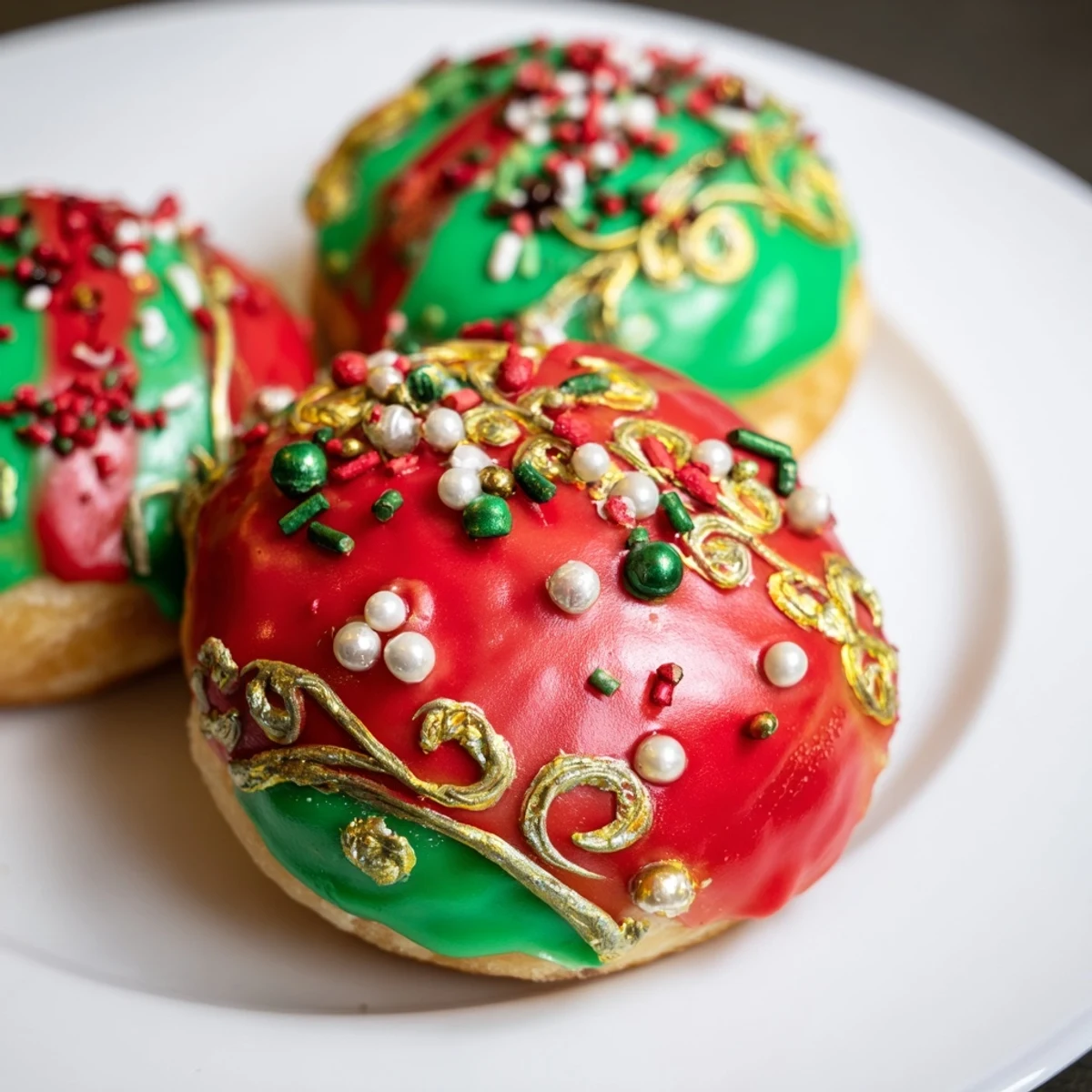 Weihnachts Beignets Ornamente