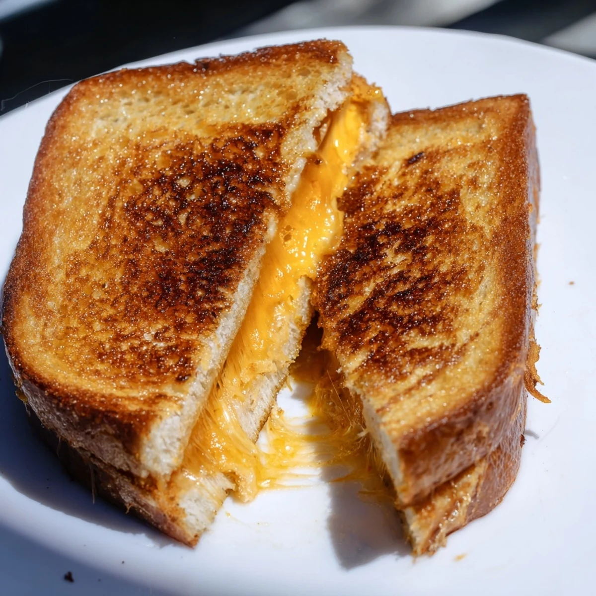Deliciously creamy mayo grilled cheese, served hot, showcasing the perfect, golden-brown crust.