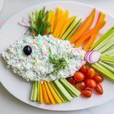 Ocean Blue Fish Dip Tray