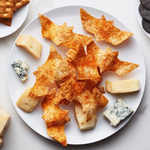 A spooky night bat Halloween board full of savory snacks, cheese, and sweet treats.