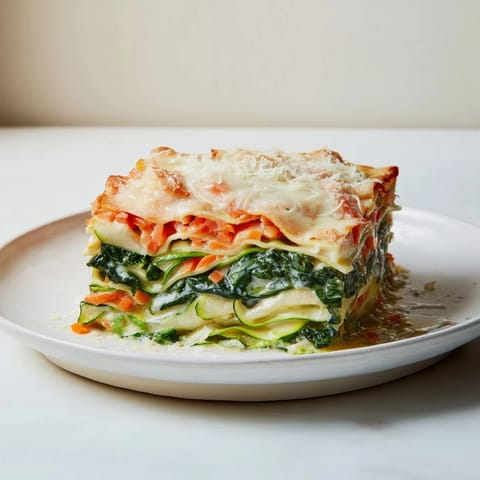 Gemuese Lasagne mit Zutaten