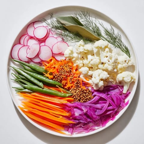 Buntes eingelegtes Gemüse