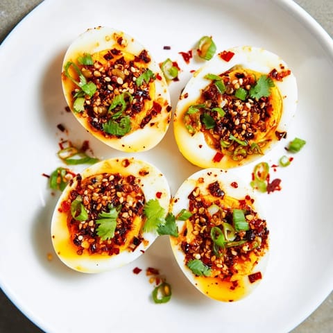 Chili Öl Eier Mischung