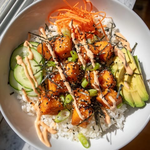 Knusprige Lachs Bites Bowl
