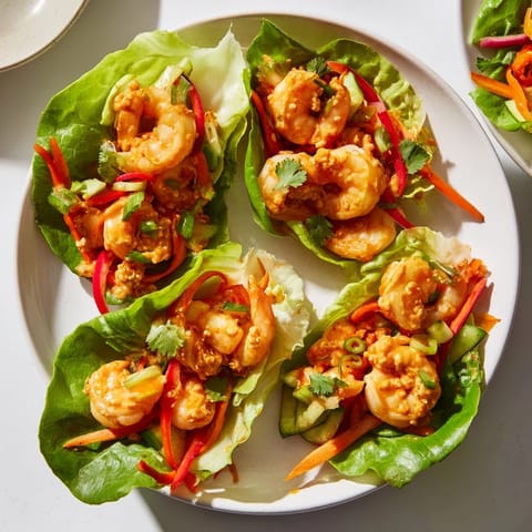 Frische Garnelen Salat Wraps