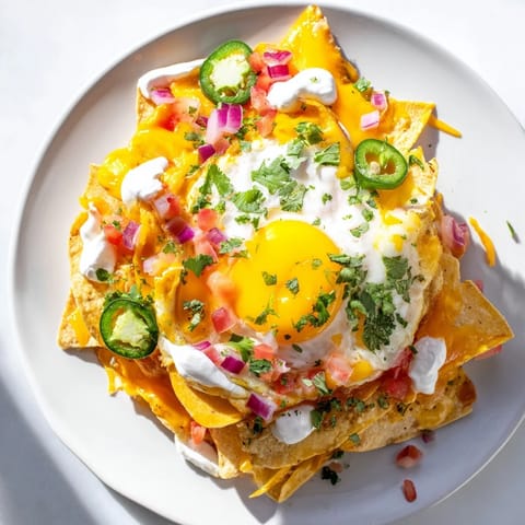 Egg-Topped Breakfast Nachos