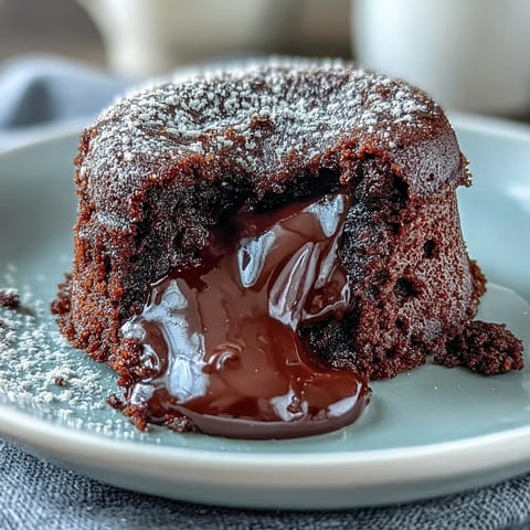 Schokoladen Lava Kuchen mit Espresso
