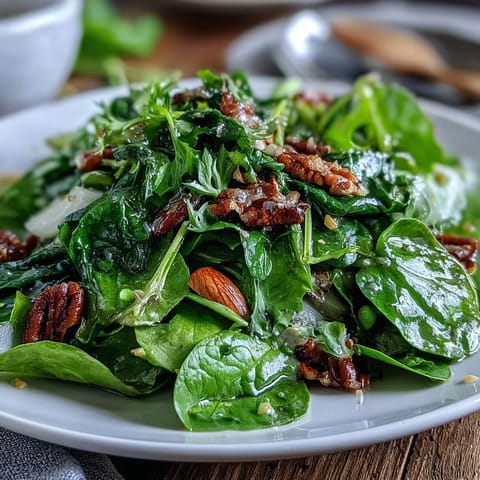 Spring Green Salat Honig Senf